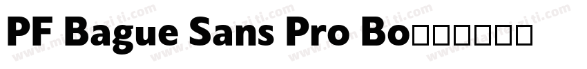 PF Bague Sans Pro Bo字体转换